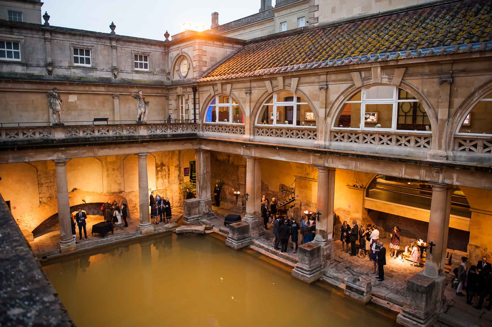 Summer drinks at the Roman Baths