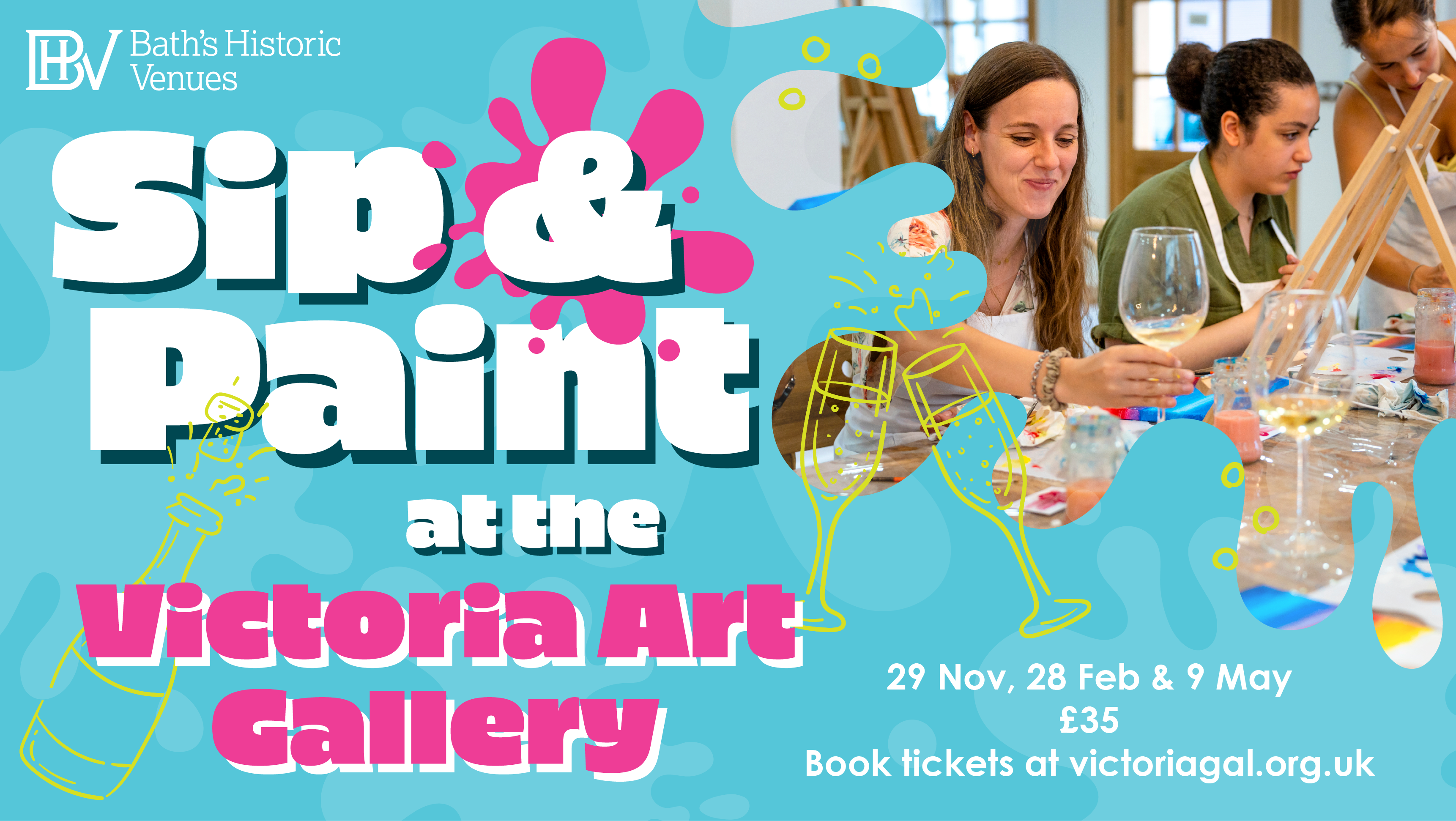 Sip & Paint banner