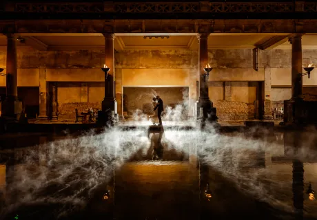 Wedding Couple at the Roman Baths, Rich Howman