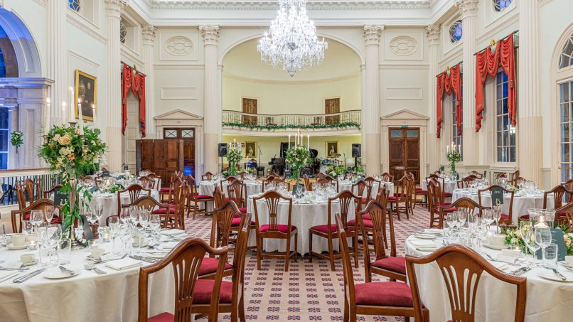 The Pump Room, ready for guests to arrive for a dinner
